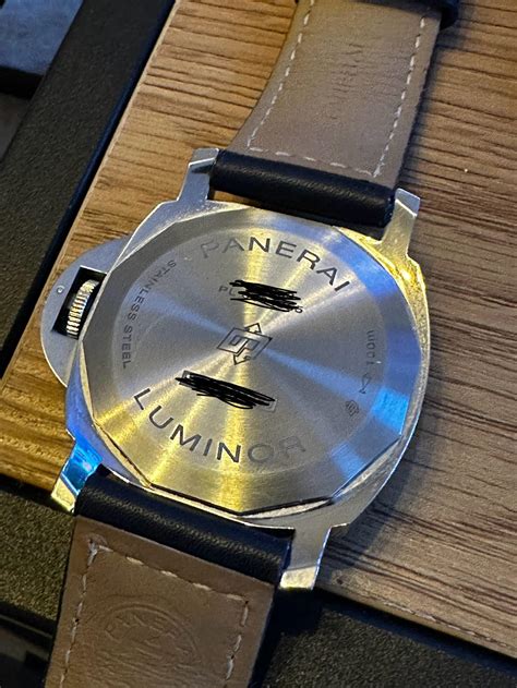 Panerai caseback screw down